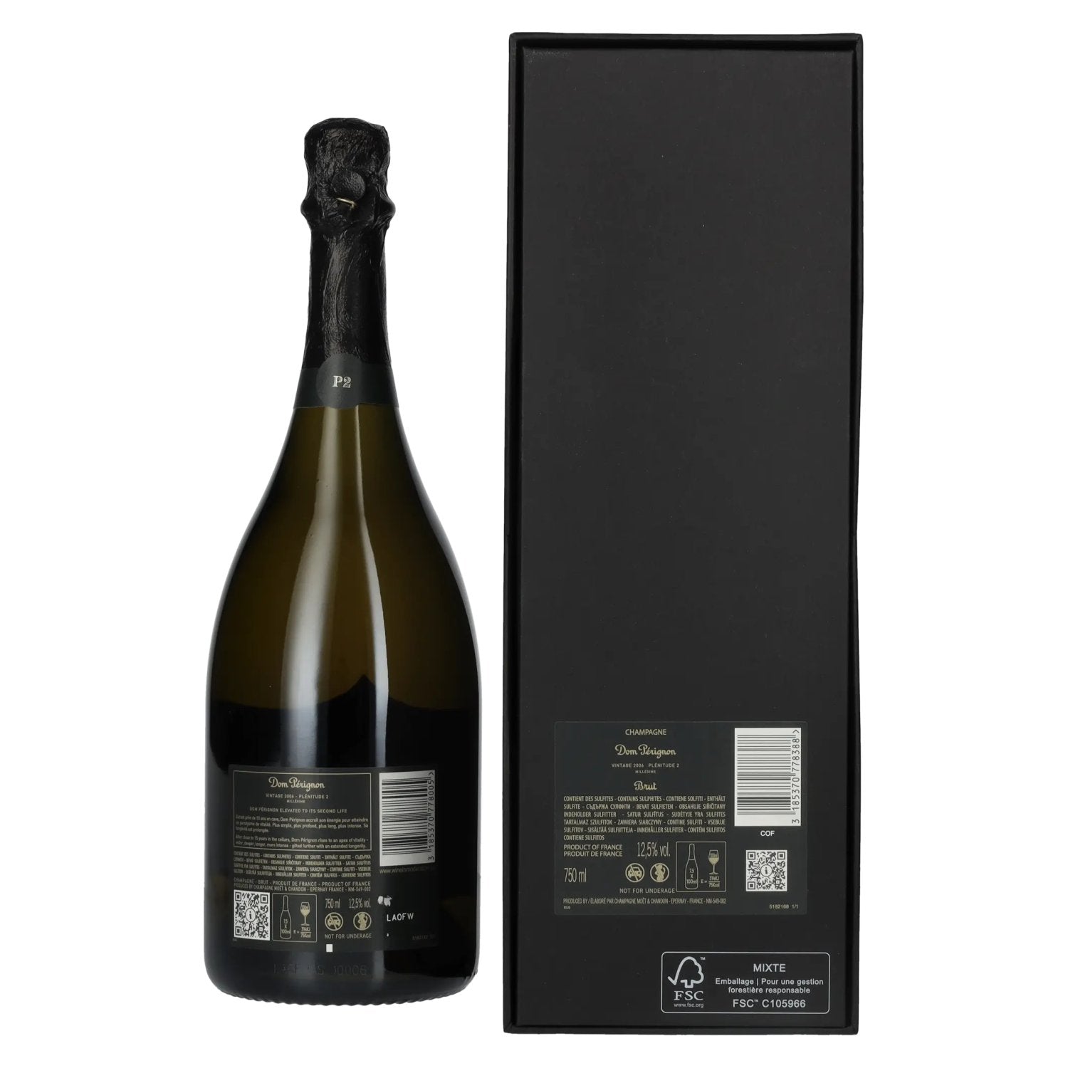 Dom Pérignon Champagne Plénitude 2 Vintage 2006 12,5% Vol. 0,75l in Geschenkbox