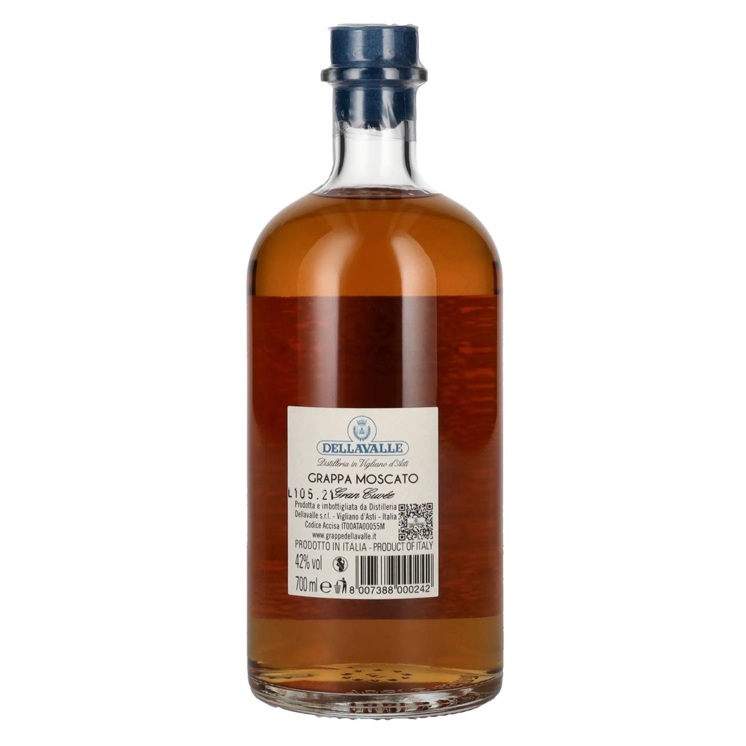 Dellavalle GRAPPA MOSCATO Gran Cuvèe 42% Vol. 0,7l