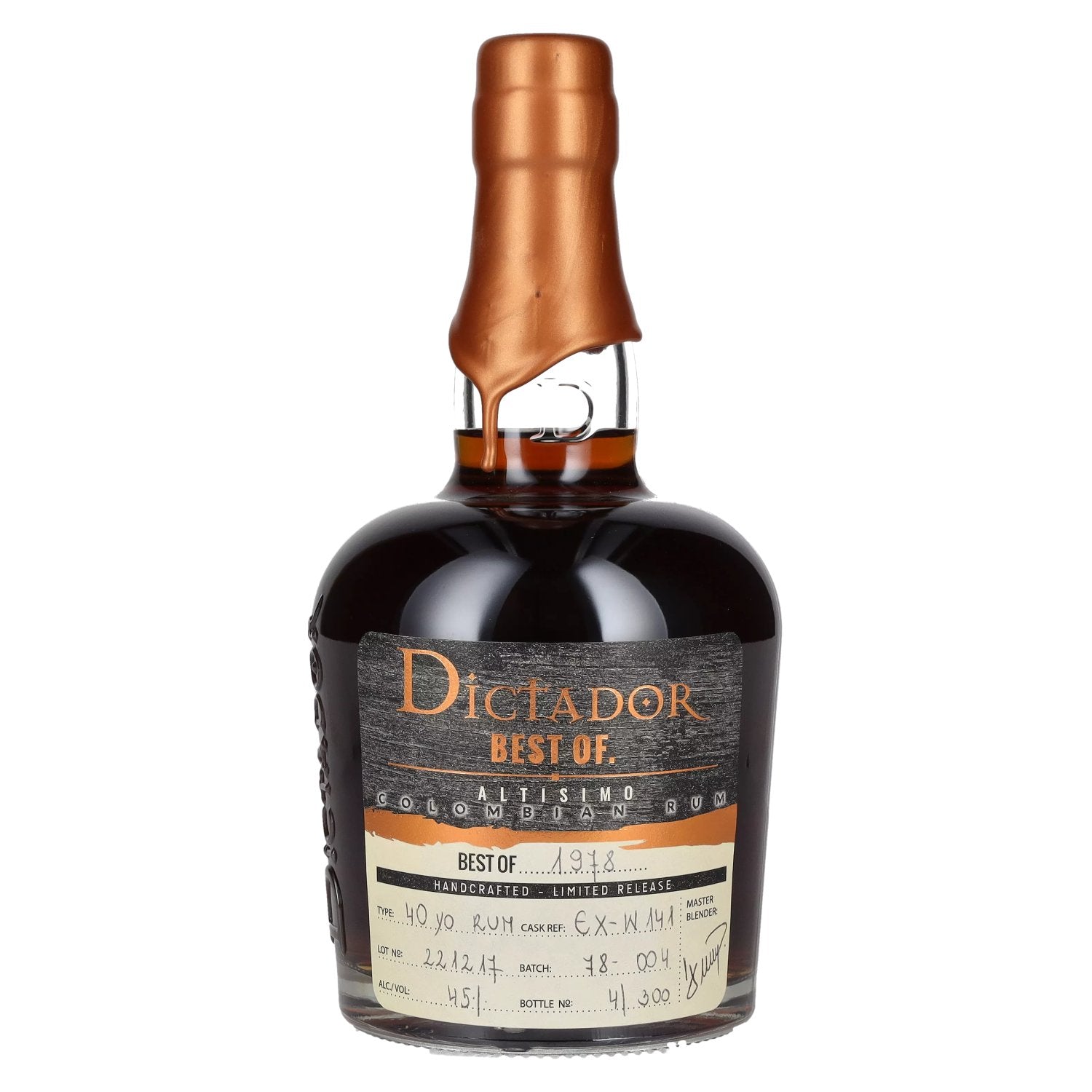 Dictador BEST OF 1978 ALTISIMO Colombian Rum Limited Release 45% Vol. 0.7l