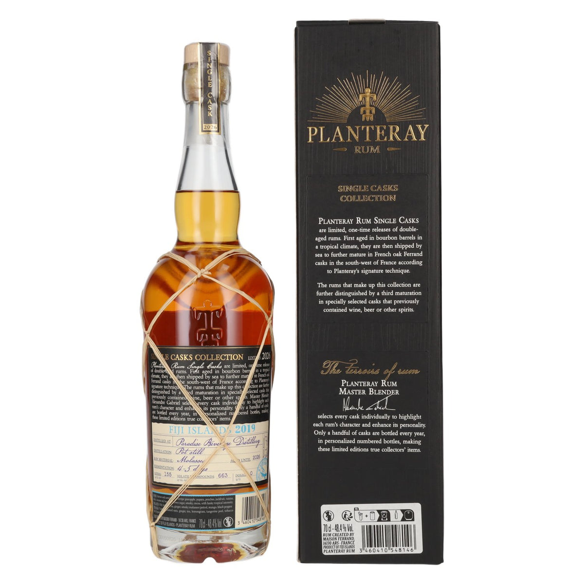 Planteray Rum FIJI ISLANDS Single Cask Multi-Oak Cask 2019 48.4% vol. 0.7l in a gift box