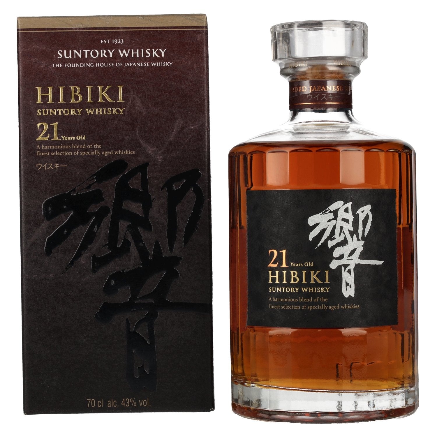Suntory Hibiki 21 Years Old Blended Japanese Whisky 43% Vol. 0.7l in gift box