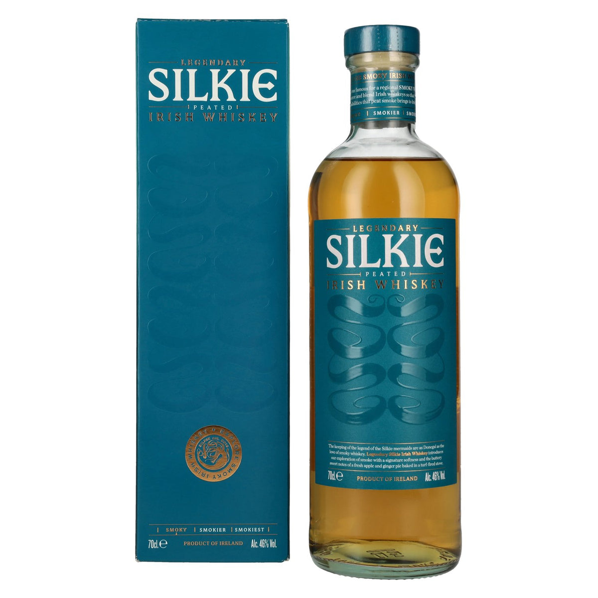 The Legendary SILKIE Peated Irish Whiskey 46% Vol. 0.7l in Gift Box
