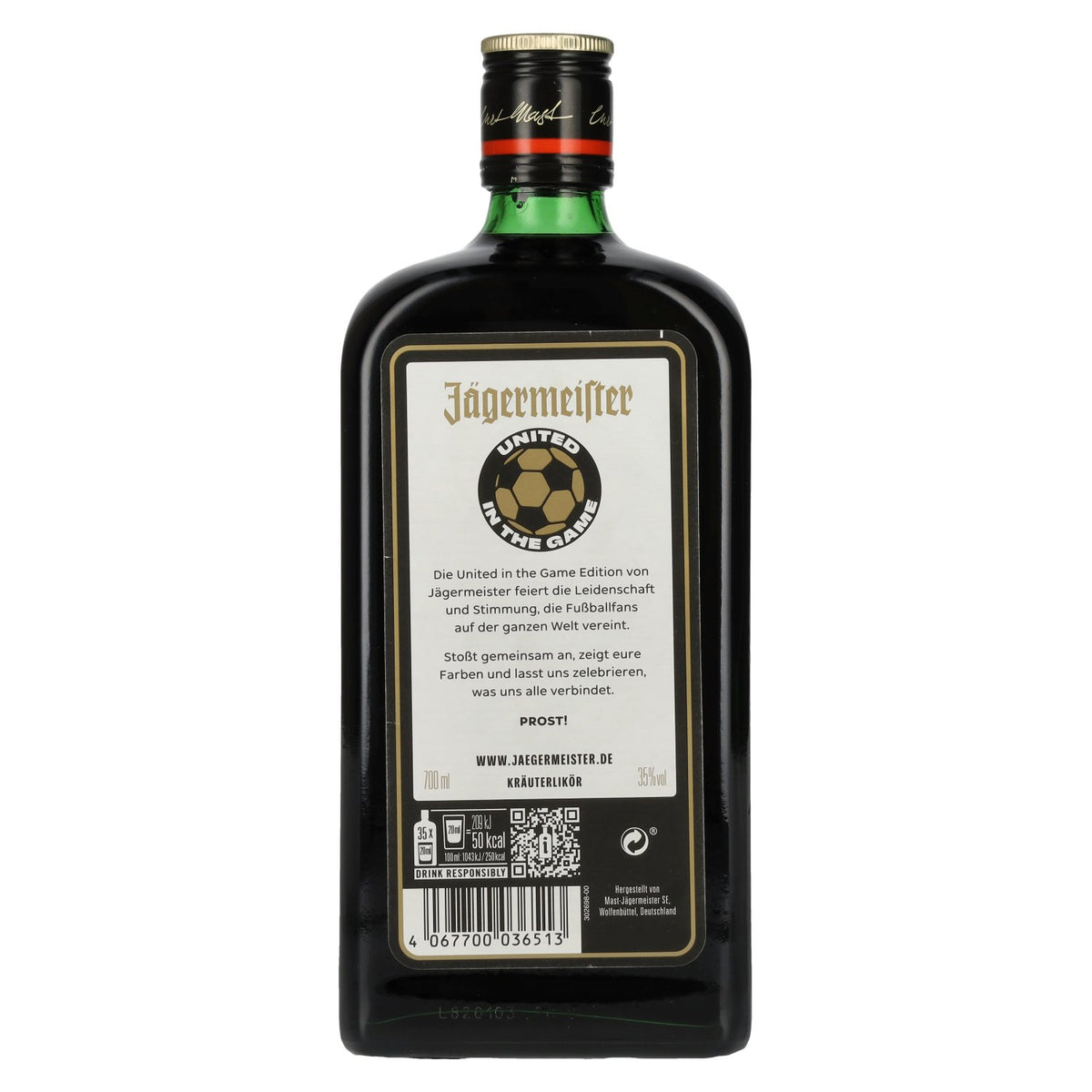 Jägermeister United in the Game 35% Vol. 0,7l