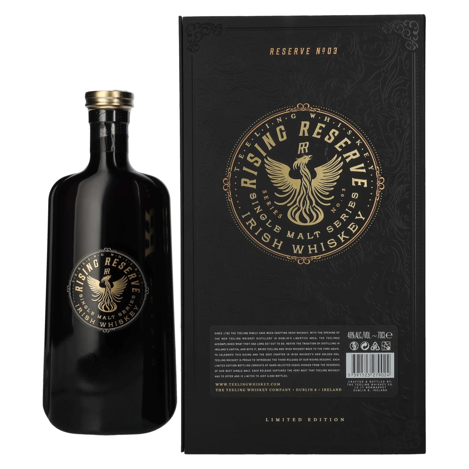 Teeling Whiskey 21 Years Old Single Malt RISING RESERVE No. 3 46% Vol. 0,7l in Geschenkbox