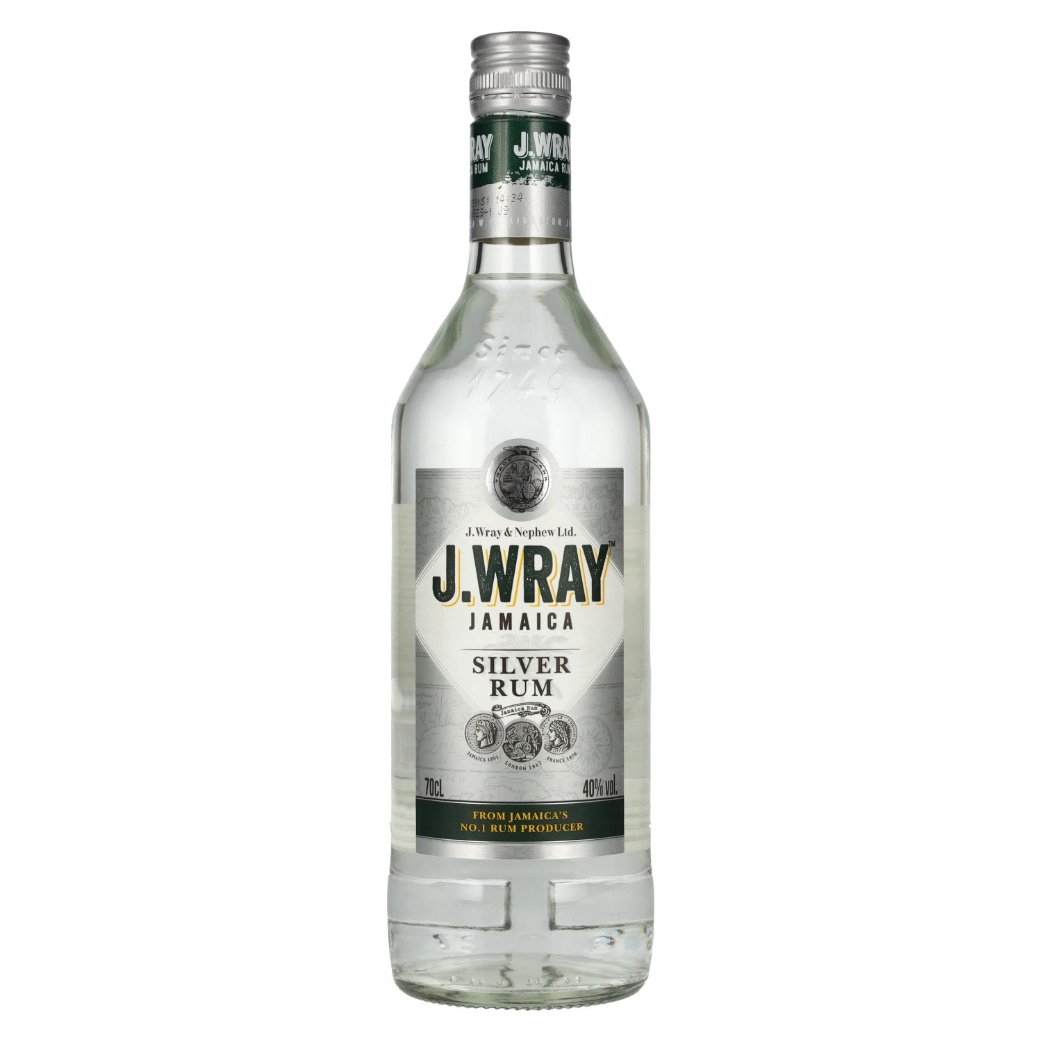 J.Wray Silver Jamaica Rum 40% Vol. 0.7l