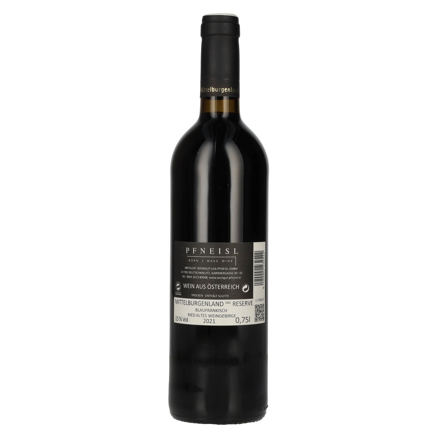 Pfneisl Ried Altes Weingebirge Blaufränkisch Mittelburgenland Reserve DAC 2021 15% Vol. 0.75L