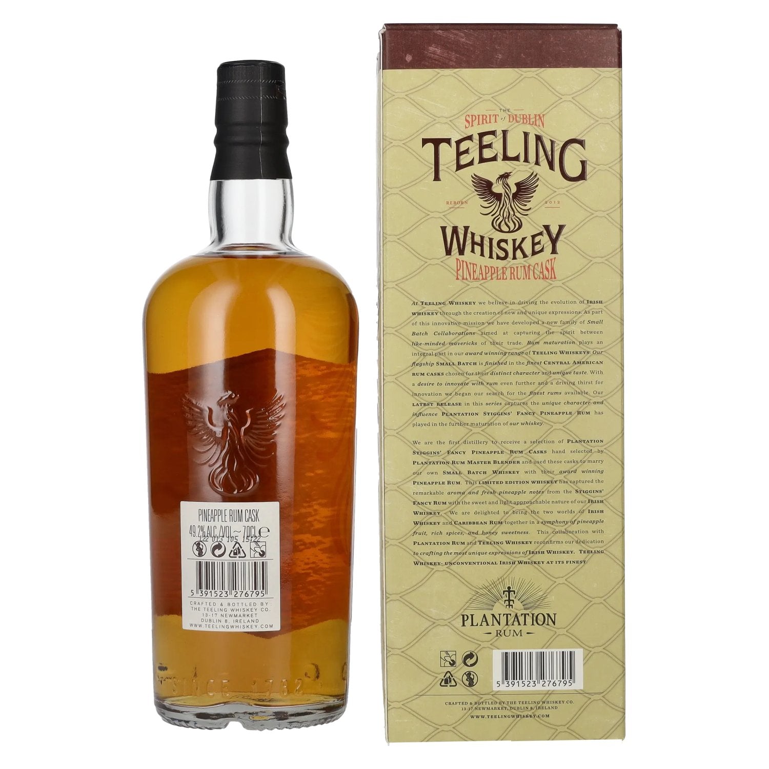 Teeling Whiskey PINEAPPLE Rum Cask Irish Whiskey 49,2% Vol. 0,7l in Geschenkbox