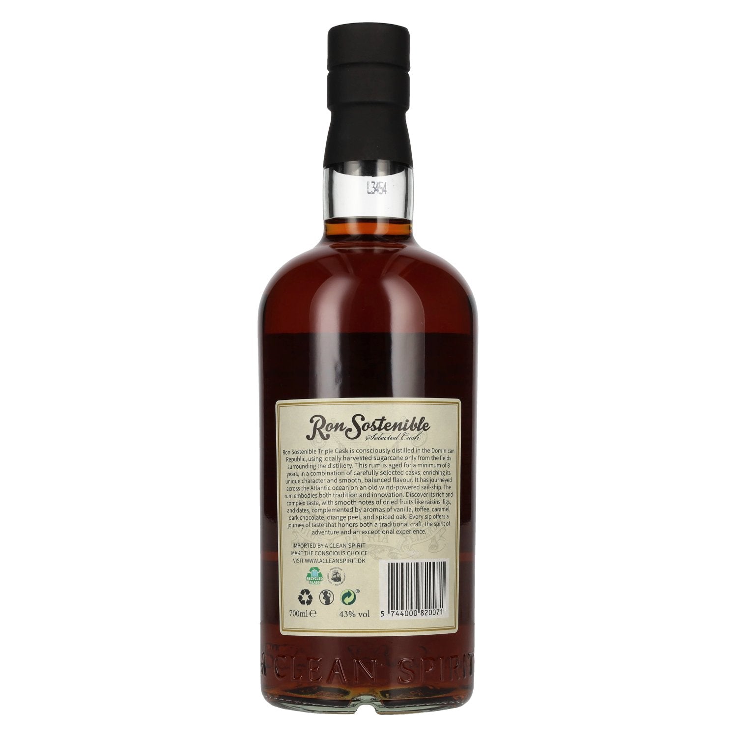 Ron Sostenible 8 Years Old Triple Cask Rum 43% Vol. 0,7l