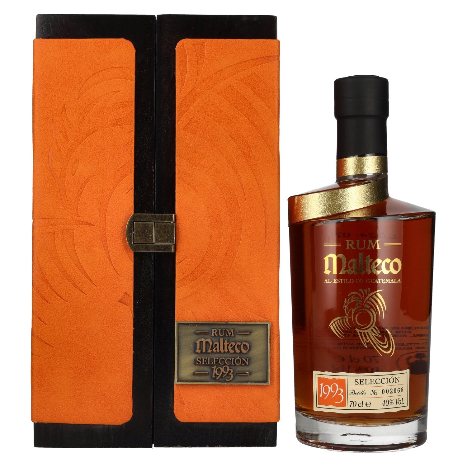 Ron Malteco SELECCIÓN 1993 40% Vol. 0.7l in wooden box