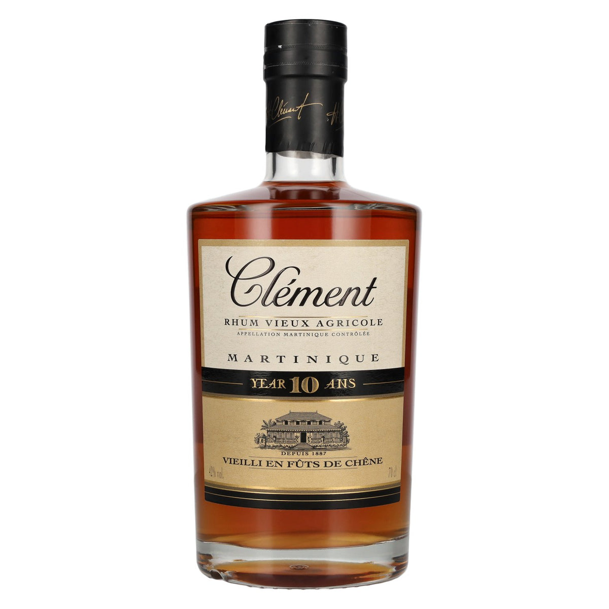 Clément Vieux Agricole Rum, 10 Years Old, 42% vol., 0.7 l