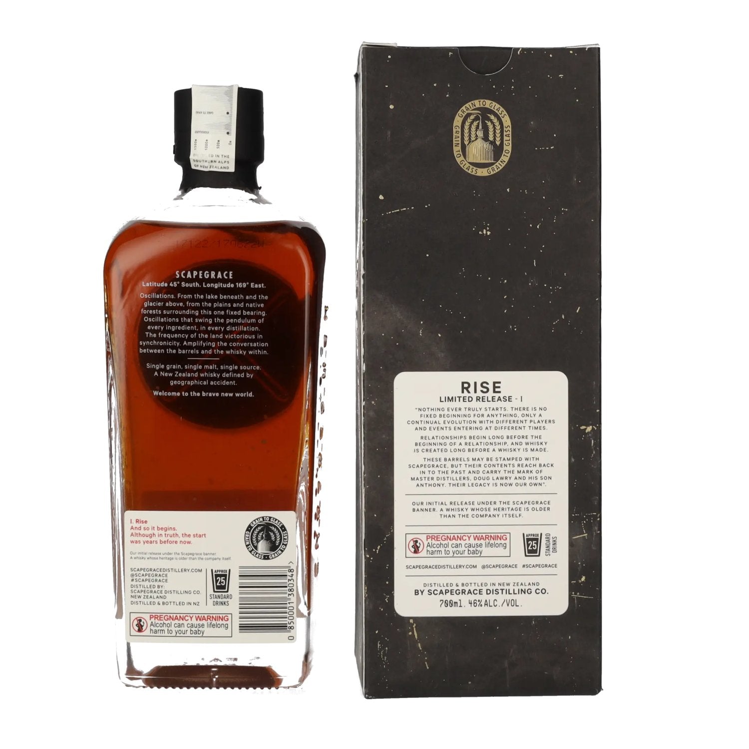 Scapegrace RISE Small Batch Limited Release I 46% Vol. 0.7L in gift box
