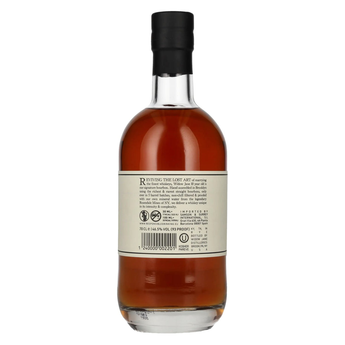 Widow Jane 10 Years Old Straight Bourbon Whiskey 45.5% Vol. 0.7l