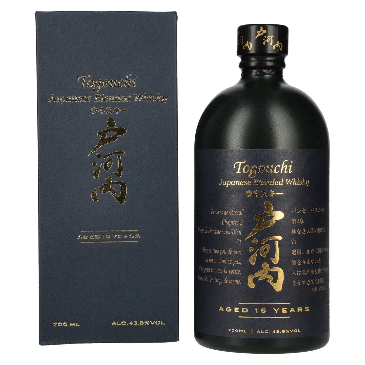 Togouchi 15 Years Old Japanese Blended Whisky 43,8% Vol. 0,7l in Geschenkbox