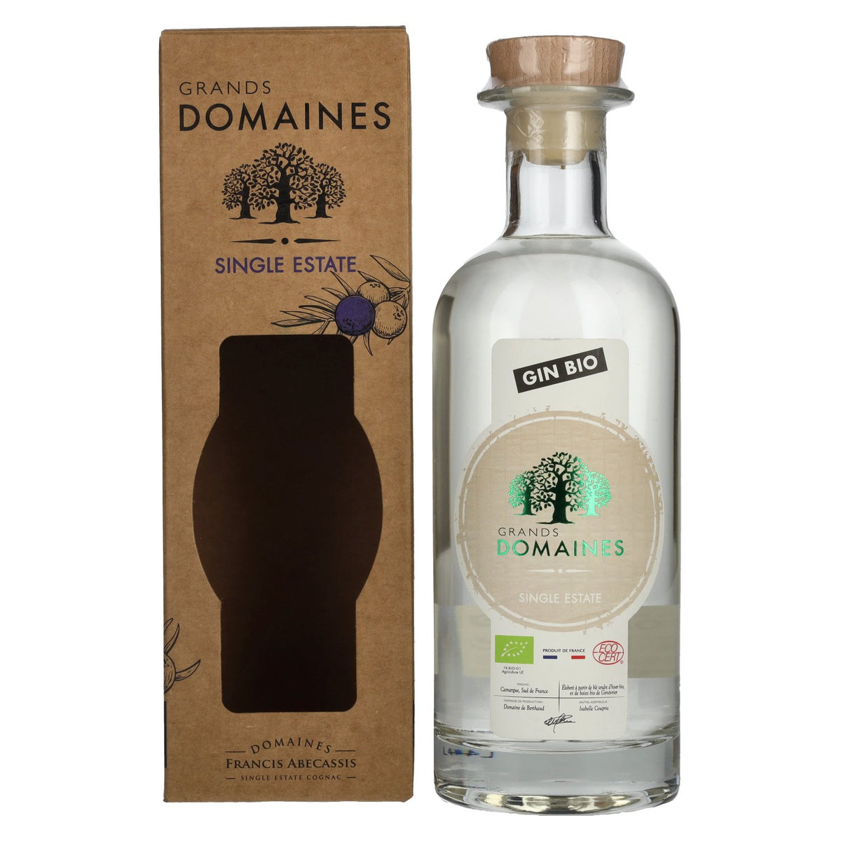 Grands Domaines Bio French Gin 40% Vol. 0,7l in Geschenkbox
