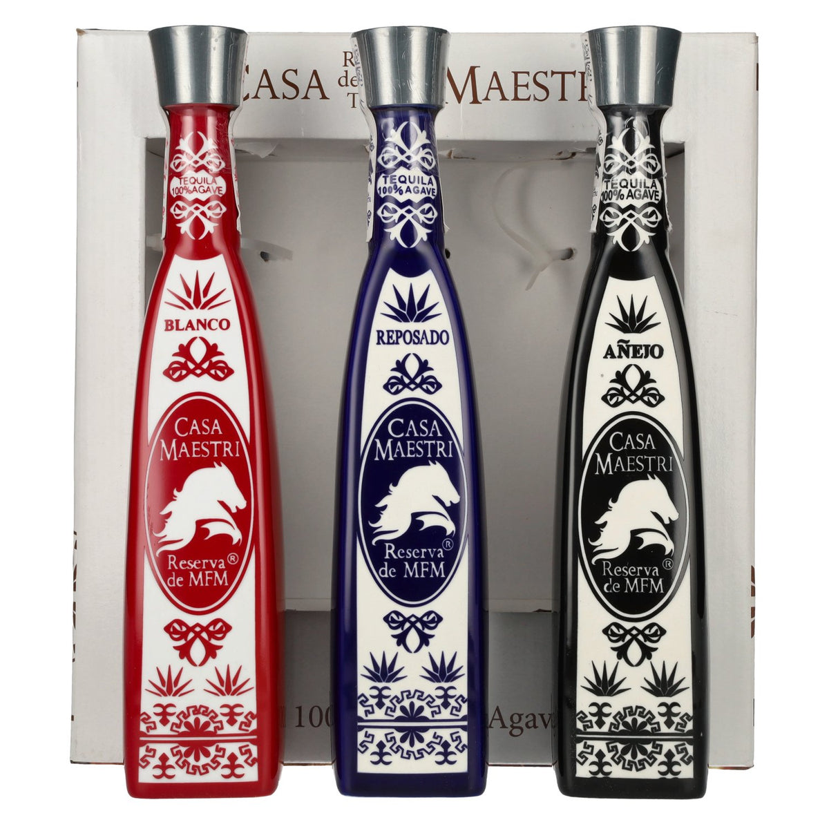 Casa Maestri MFM Tequila Gift Set 40% vol. 3 x 0.35 l