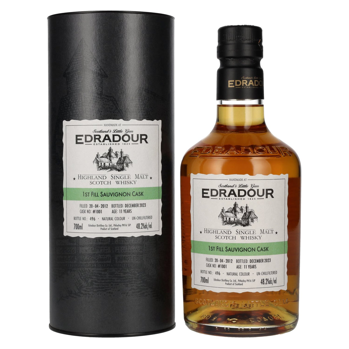 Edradour 11 Years Old ST. MICHAEL-EPPAN Sauvignon Cask #1001 2012 48.2% Vol. 0.7l in gift box