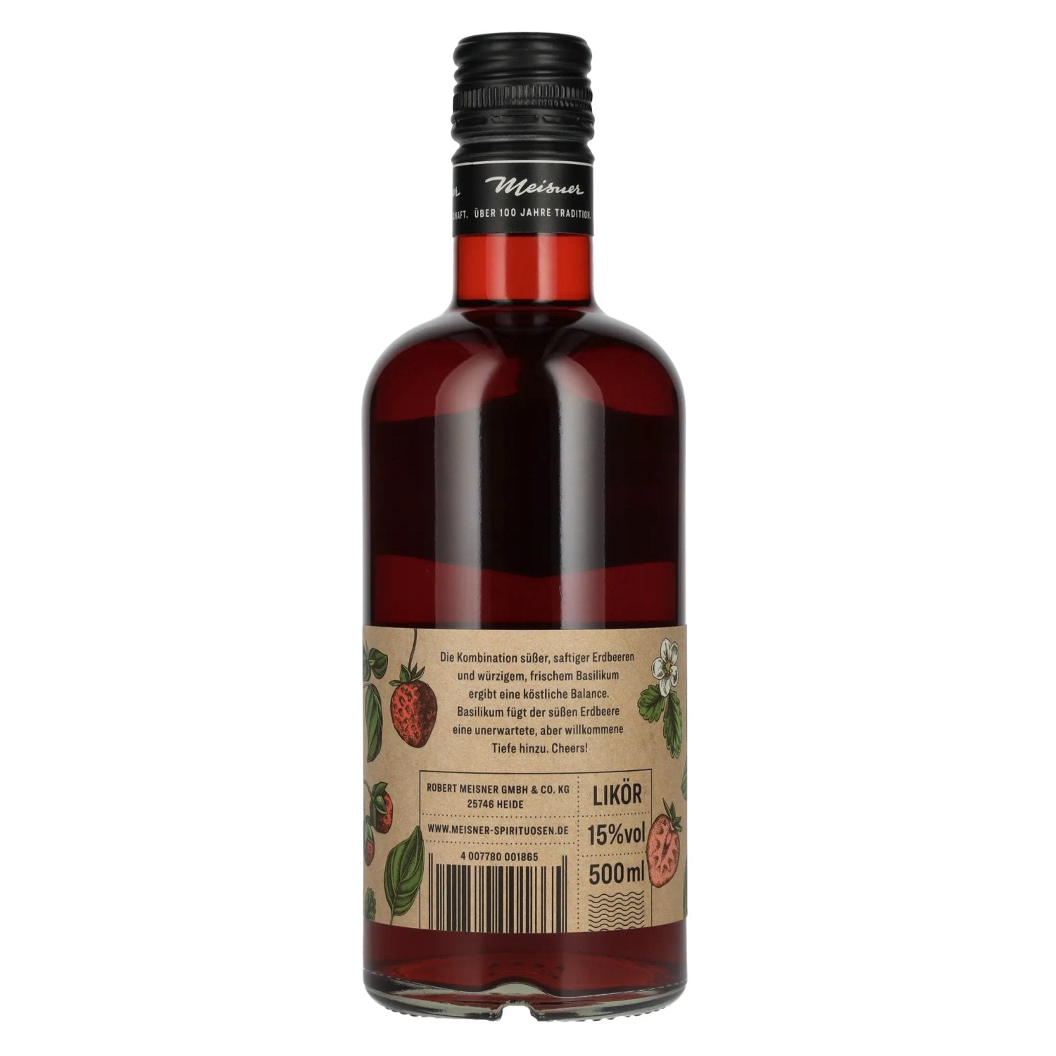 Meisner Erdbeer Basilikum Likör 15% Vol. 0,5l