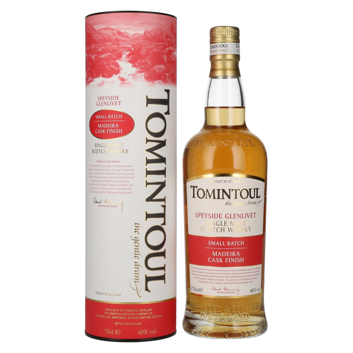 Tomintoul Small Batch Madeira Cask Finish 40% Vol. 0.7l in Gift Box