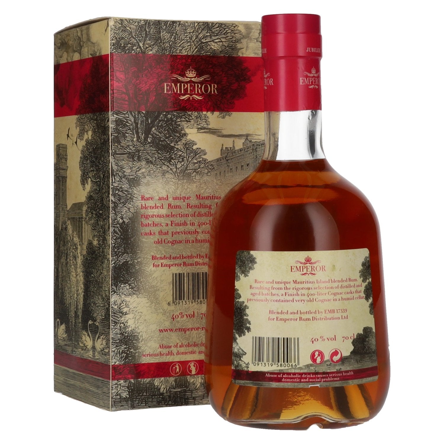 Emperor Mauritian Rum JUBILEE Pure Blend 40% Vol. 0,7l in Geschenkbox