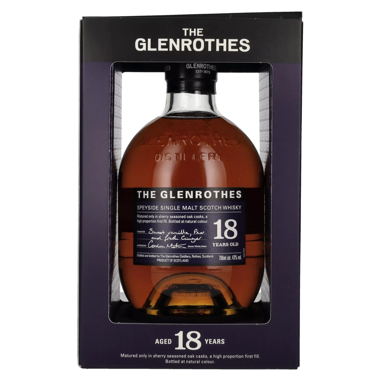 The Glenrothes 18 Years Old Speyside Single Malt 43% Vol. 0,7l in Geschenkbox