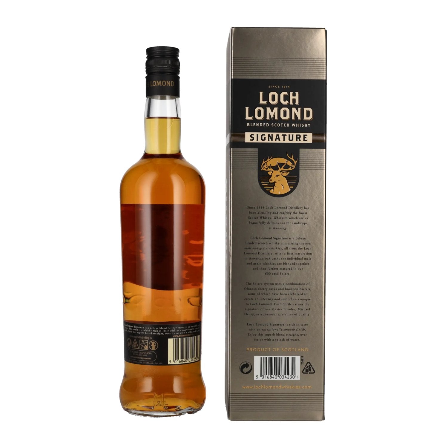 Loch Lomond SIGNATURE Blended Scotch Whisky 40% Vol. 0.7l in gift box