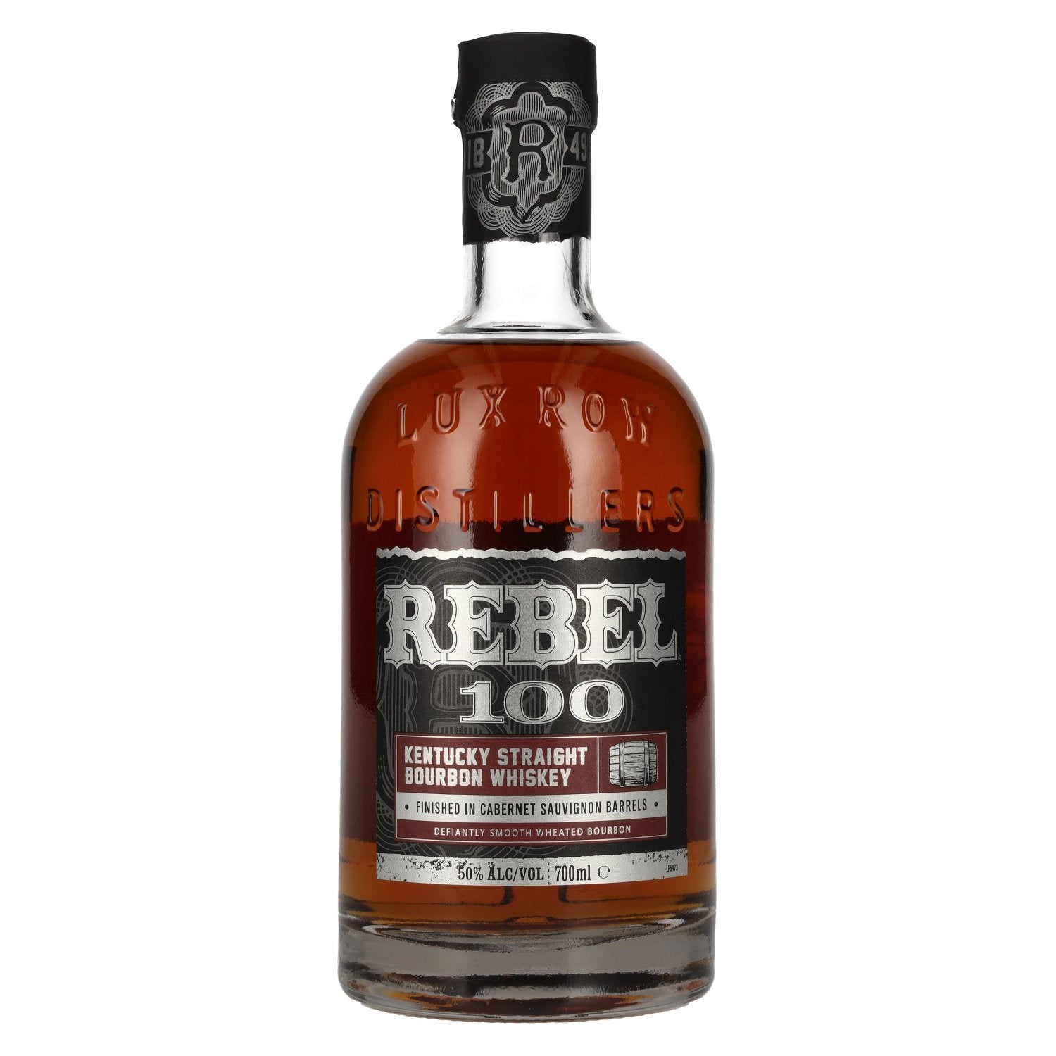 Rebel 100 Kentucky Straight Bourbon Cabernet Sauvignon Finish Whiskey 50% Vol. 0.7l