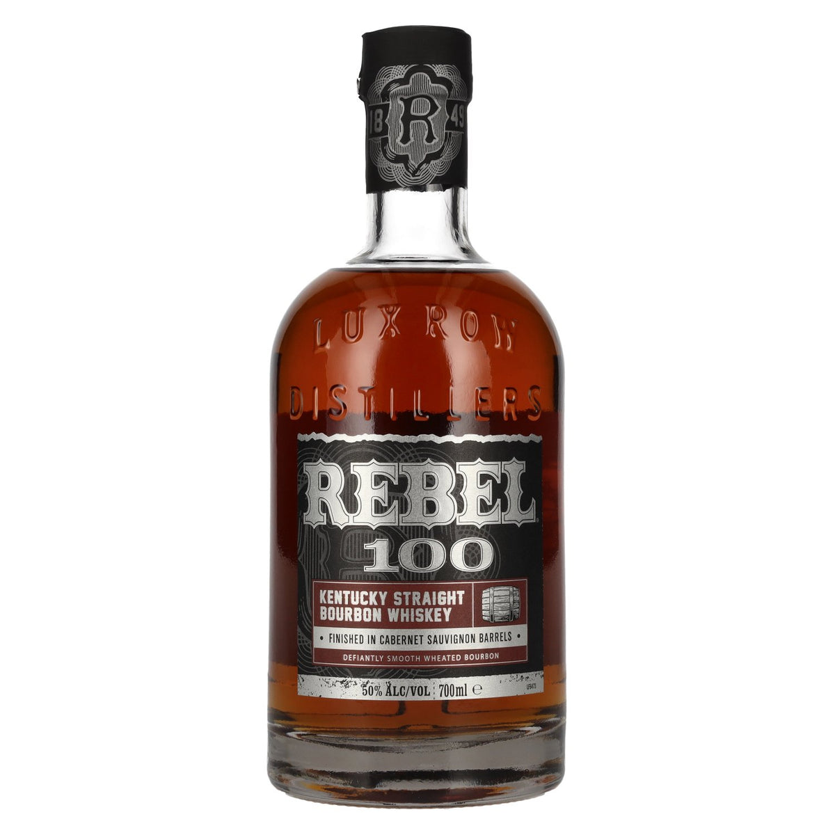 Rebel 100 Kentucky Straight Bourbon Cabernet Sauvignon Finish Whiskey 50% Vol. 0.7l