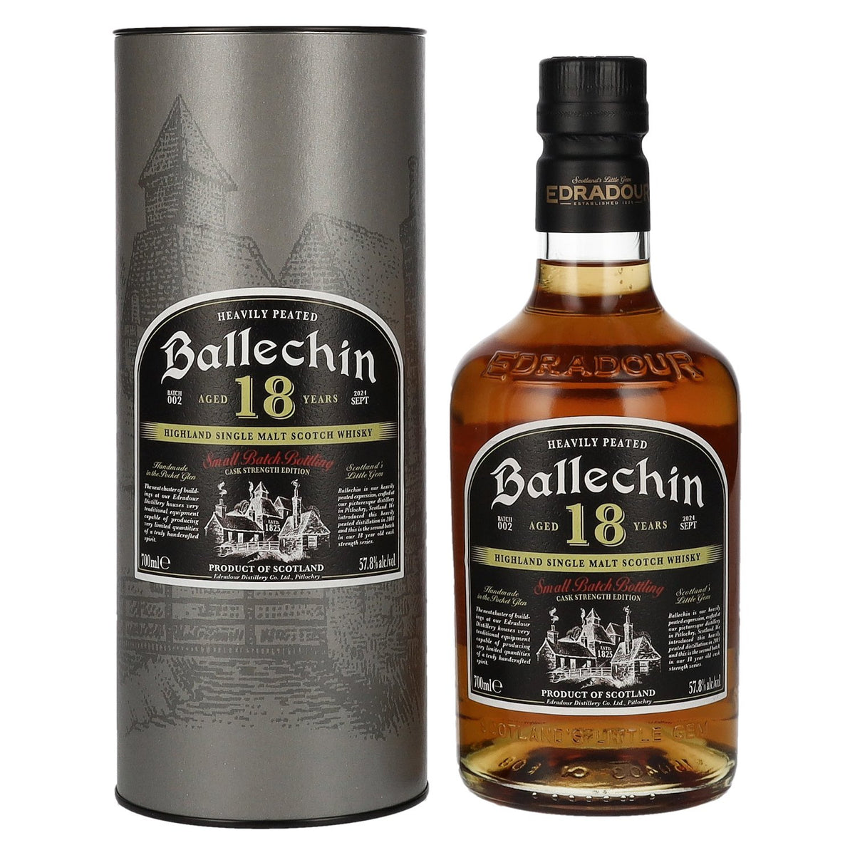 Edradour Ballechin 18 Years Old Cask Strength Batch #2 57.8% Vol. 0.7l in gift box