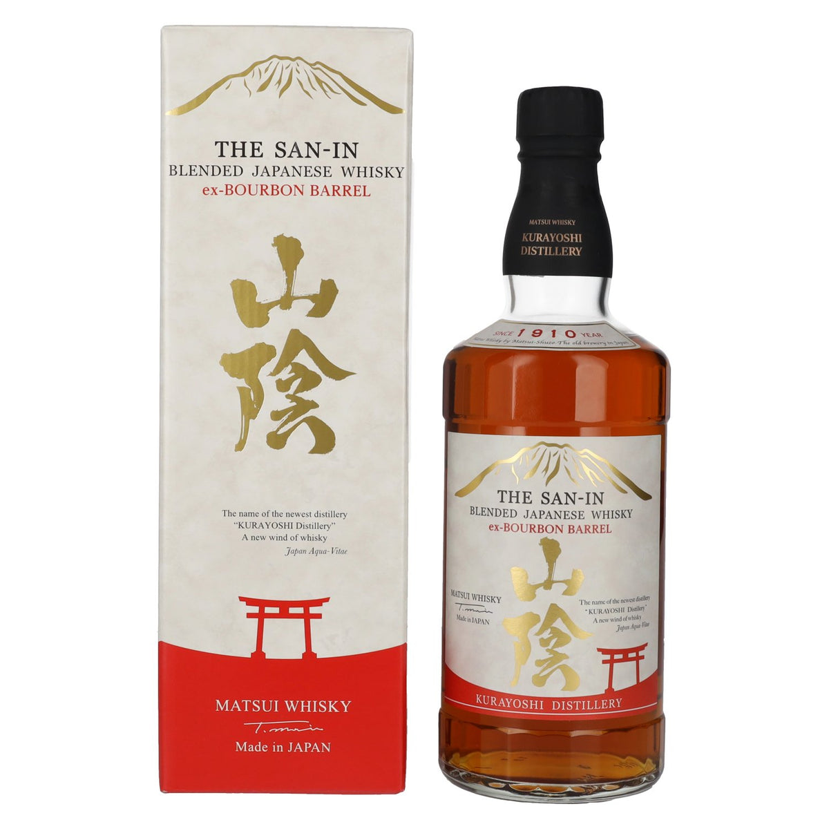 Matsui Whisky THE SAN-IN Blended Japanese Whisky ex-BOURBON BARREL 43% Vol. 0,7l in gift box
