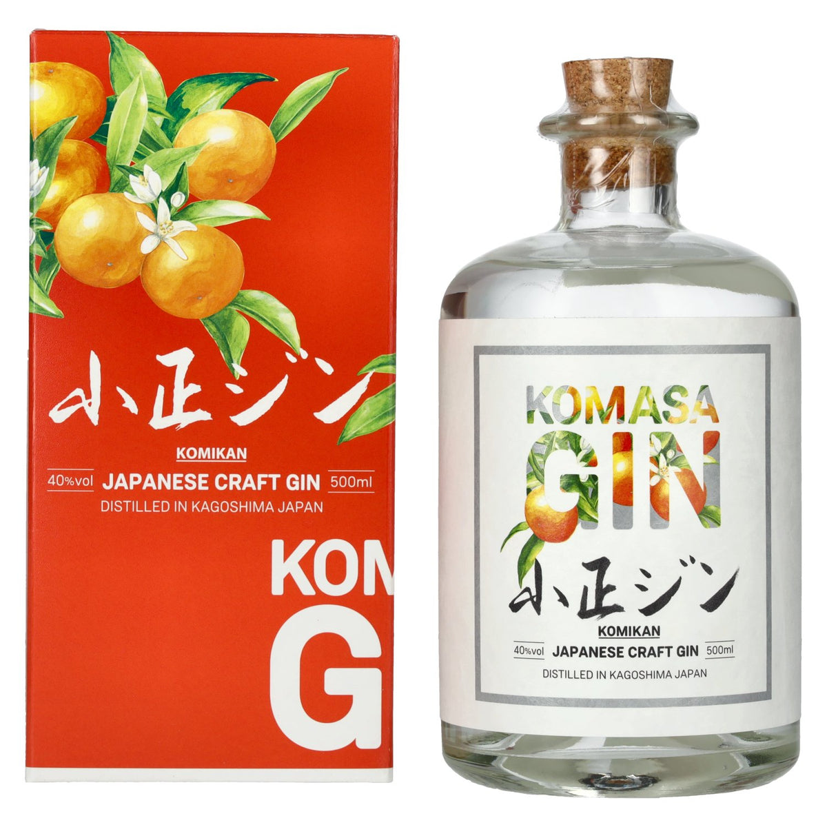 Komasa Gin SAKURAJIMA KOMIKAN 40% Vol. 0,5l in Geschenkbox