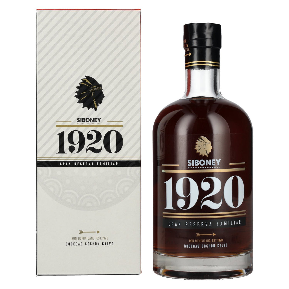 Ron Siboney 1920 GRAN RESERVA FAMILIAR Dominican Rum 38% Vol. 0.7l in gift box