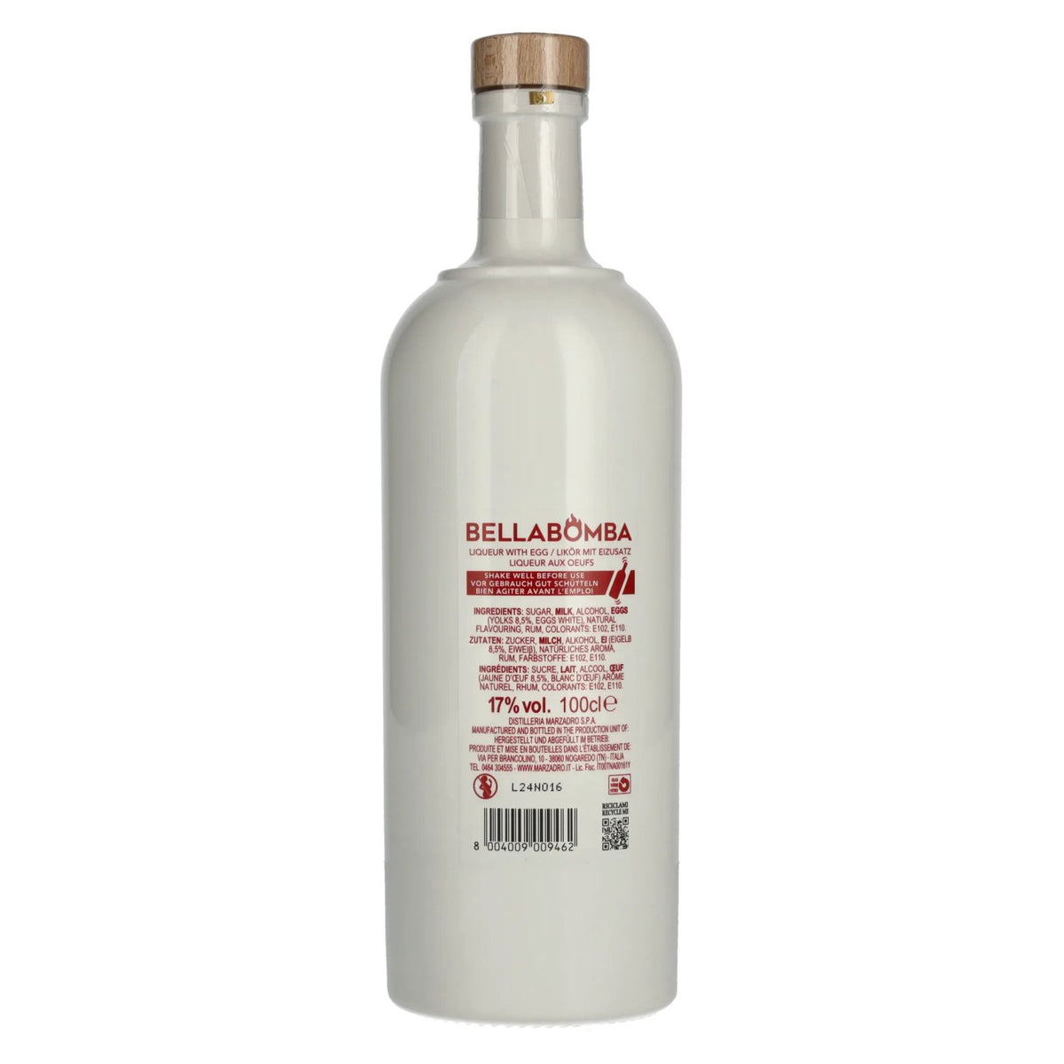 Marzadro Bombardino Bellabomba 17% ABV 1 litre