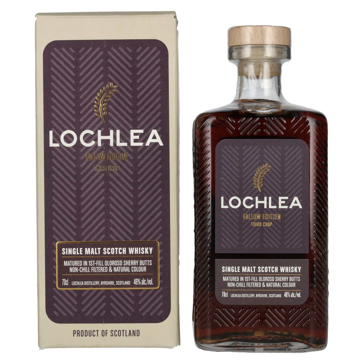 Lochlea FALLOW EDITION Third Crop Single Malt Scotch Whisky 46% Vol. 0.7L in gift box
