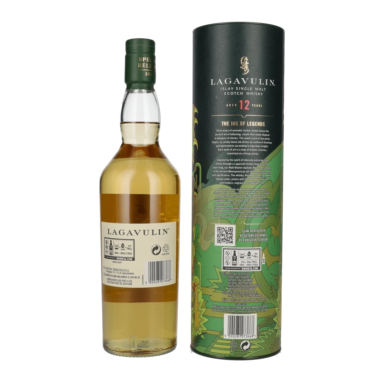 Lagavulin 12 Years Old THE INK OF LEGENDS Special Release 2023 56.4% Vol. 0.7L in gift box