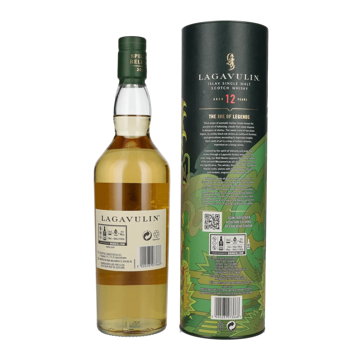 Lagavulin 12 Years Old THE INK OF LEGENDS Special Release 2023 56.4% Vol. 0.7L in gift box