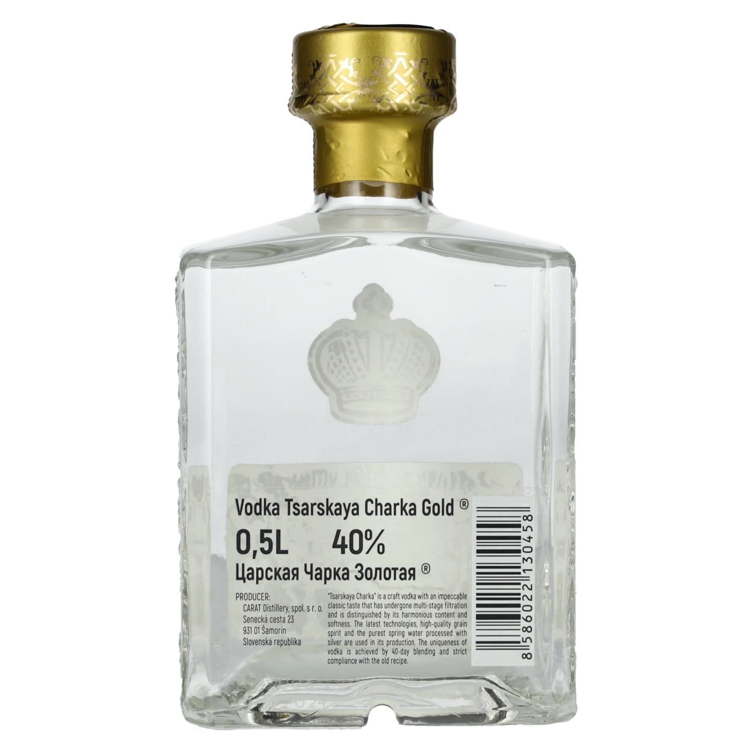 Tsarskaya Charka GOLD Vodka 40% Vol. 0,5l