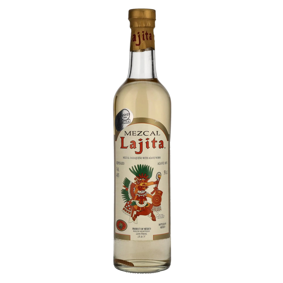Lajita Mezcal REPOSADO with Agave Worm 40% Vol. 0.5L