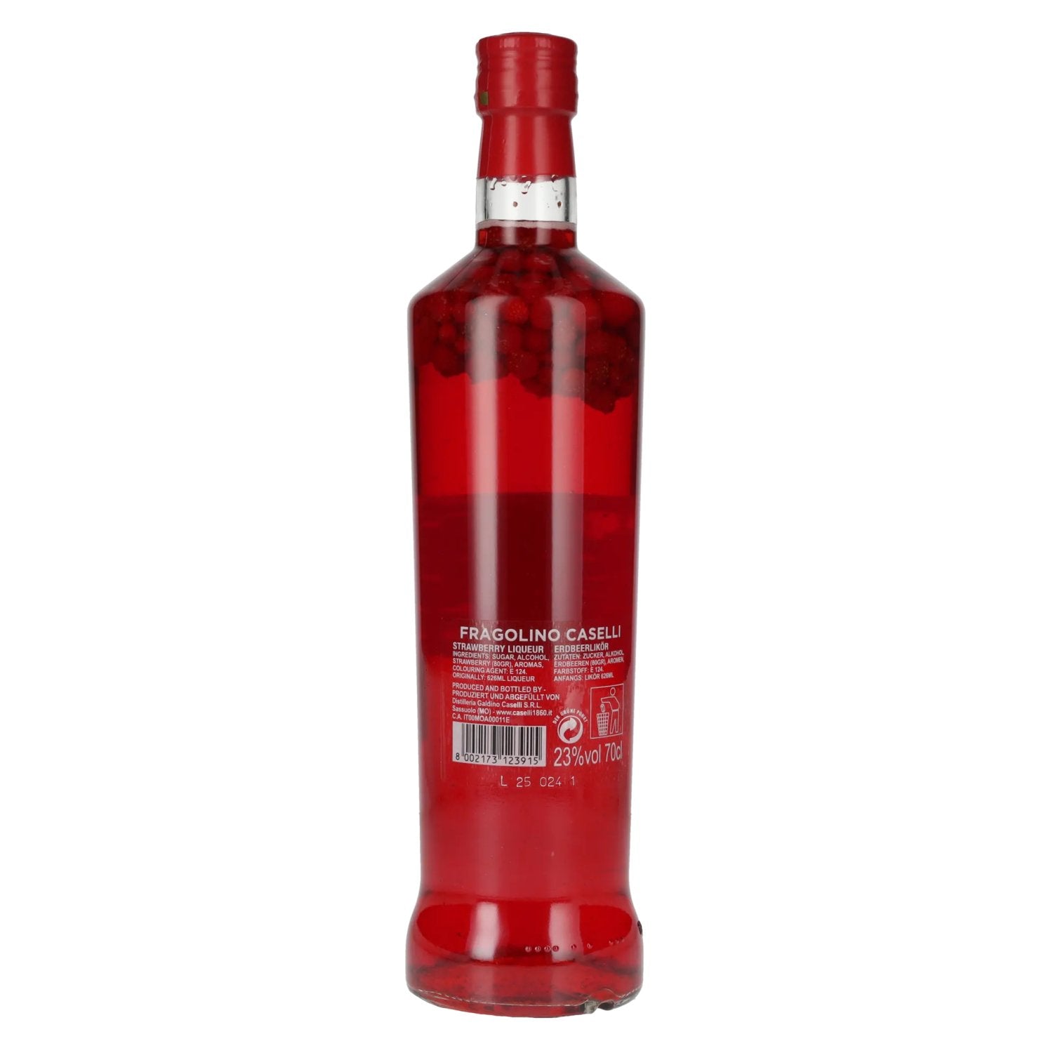 Caselli Fragolino Liqueur with Wild Strawberries FOR COCKTAILS 23% Vol. 0.7l