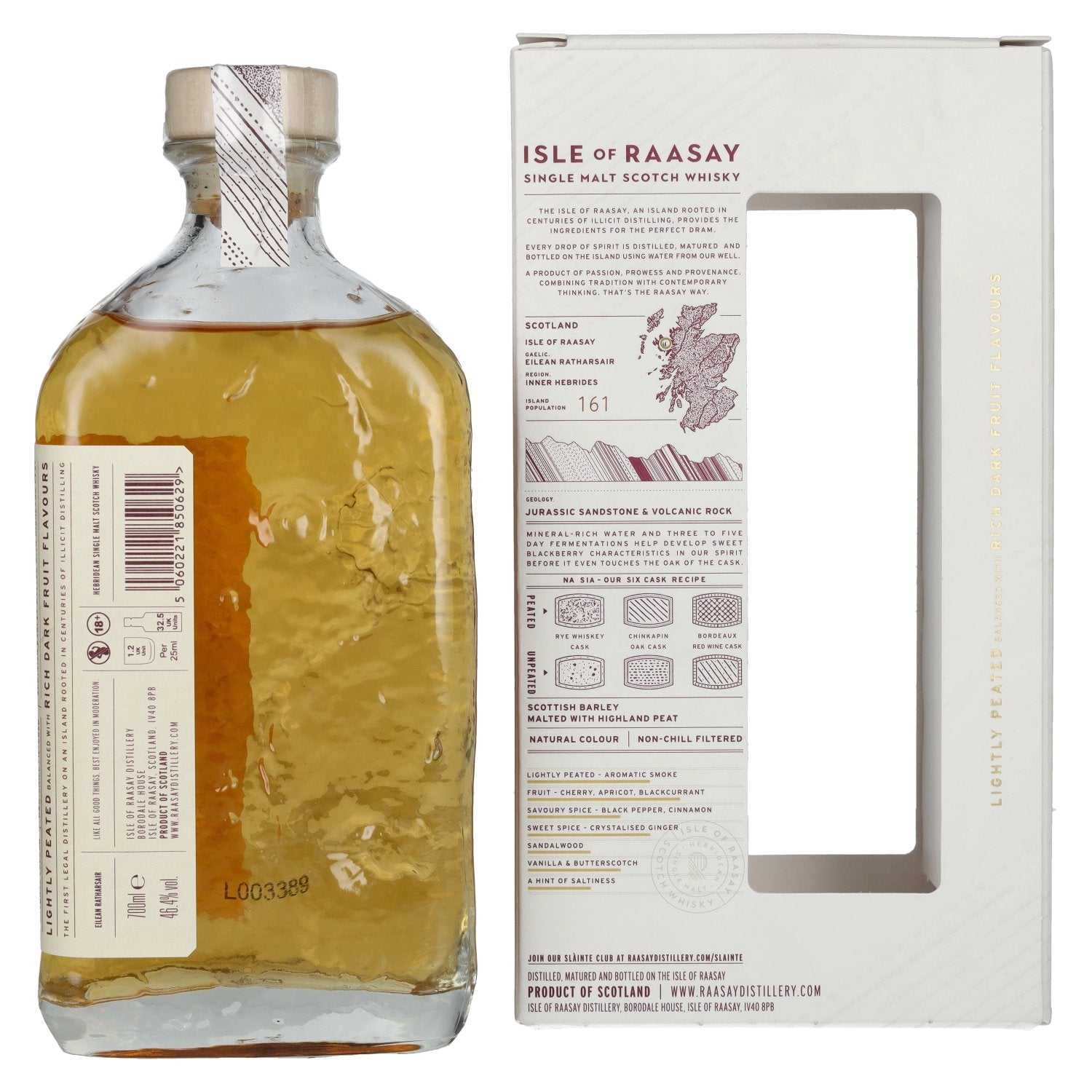 Isle of RAASAY The Draam Hebridean Single Malt 46,4% Vol. 0,7l in Geschenkbox