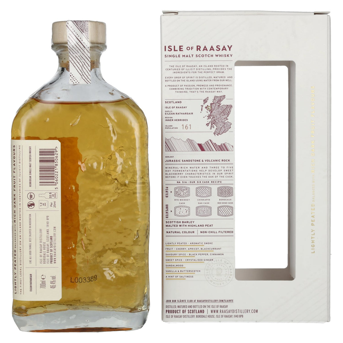 Isle of RAASAY The Draam Hebridean Single Malt 46.4% Vol. 0.7l in Gift Box