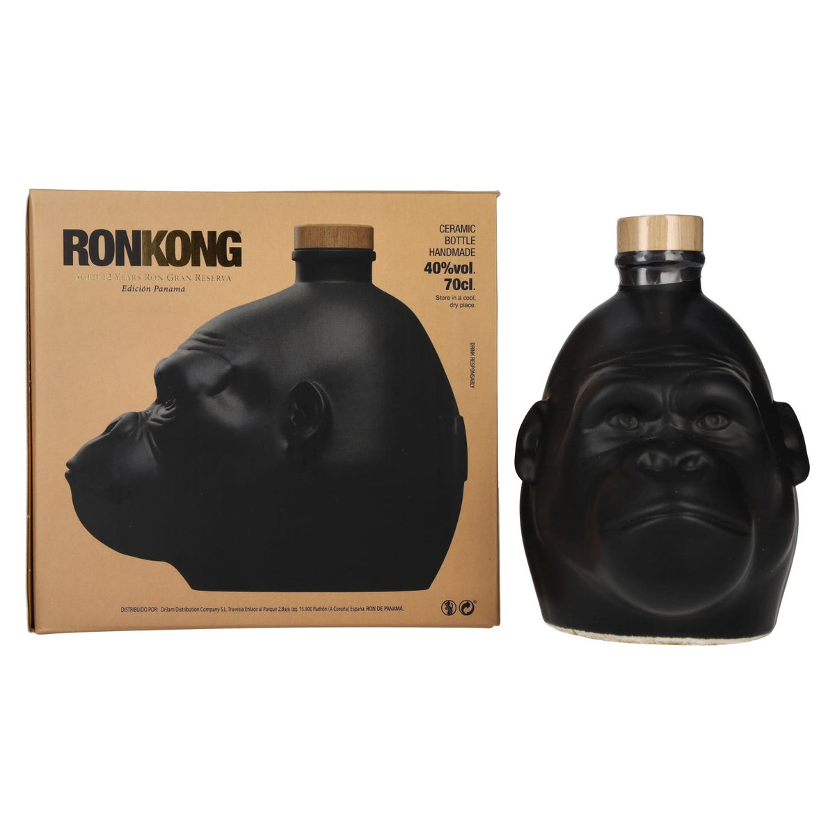Kong 12 Years Old Rainforest Spiced Rum 40% Vol. 0.7l in Gift Box