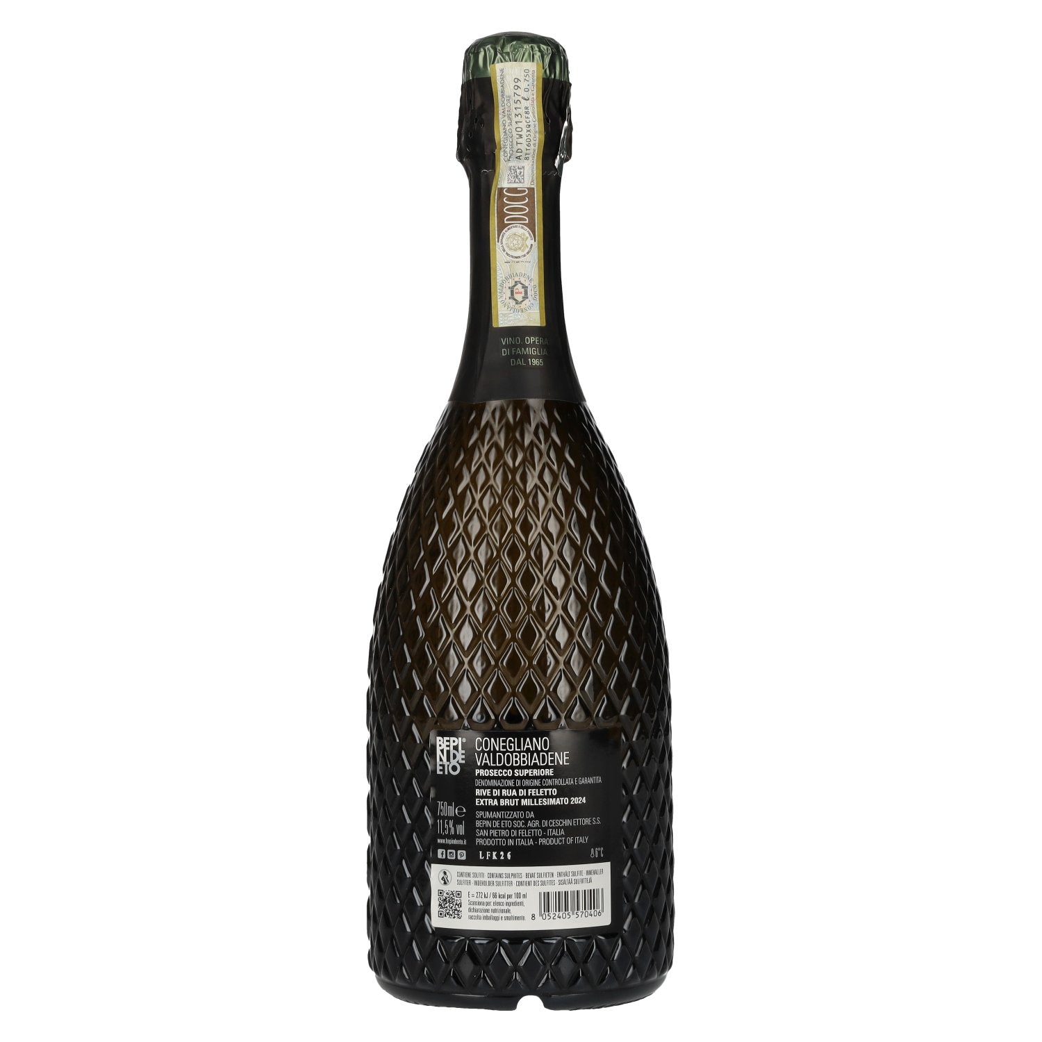 Bepin De Eto Prosecco Superiore Extra Brut Millesimato DOCG 2024 11,5% Vol. 0,75l