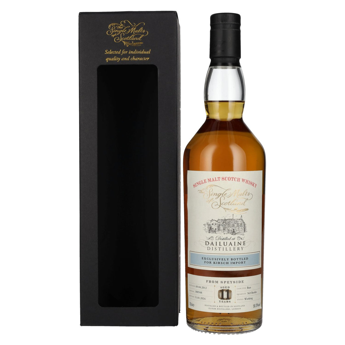 Dailuaine 11 Years Old KIRSCH IMPORT Speyside Single Malt 2012 58.3% Vol. 0.7l in Gift Box