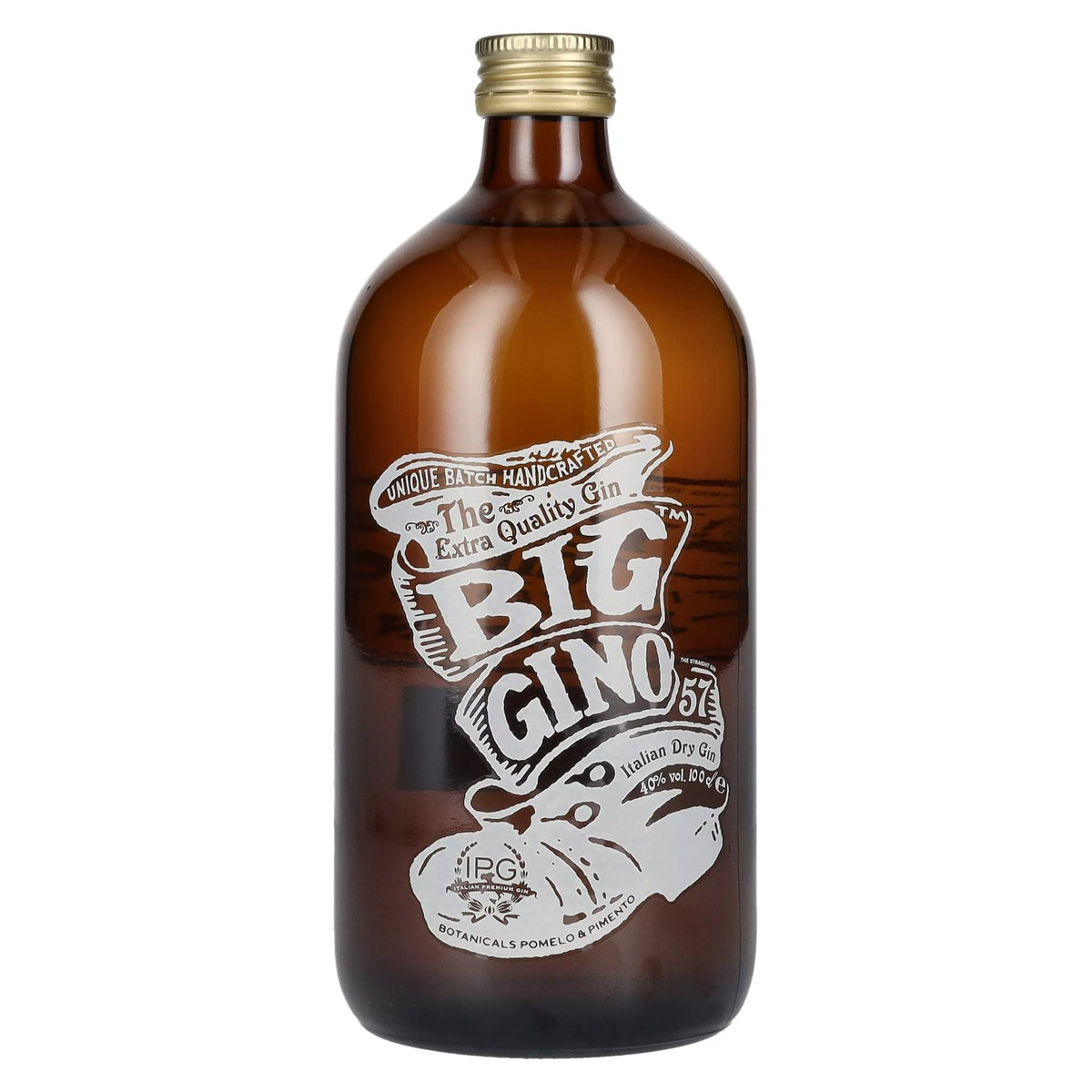 Big Gino Italian Dry Gin – The Extra Quality Gin 40% ABV 1l