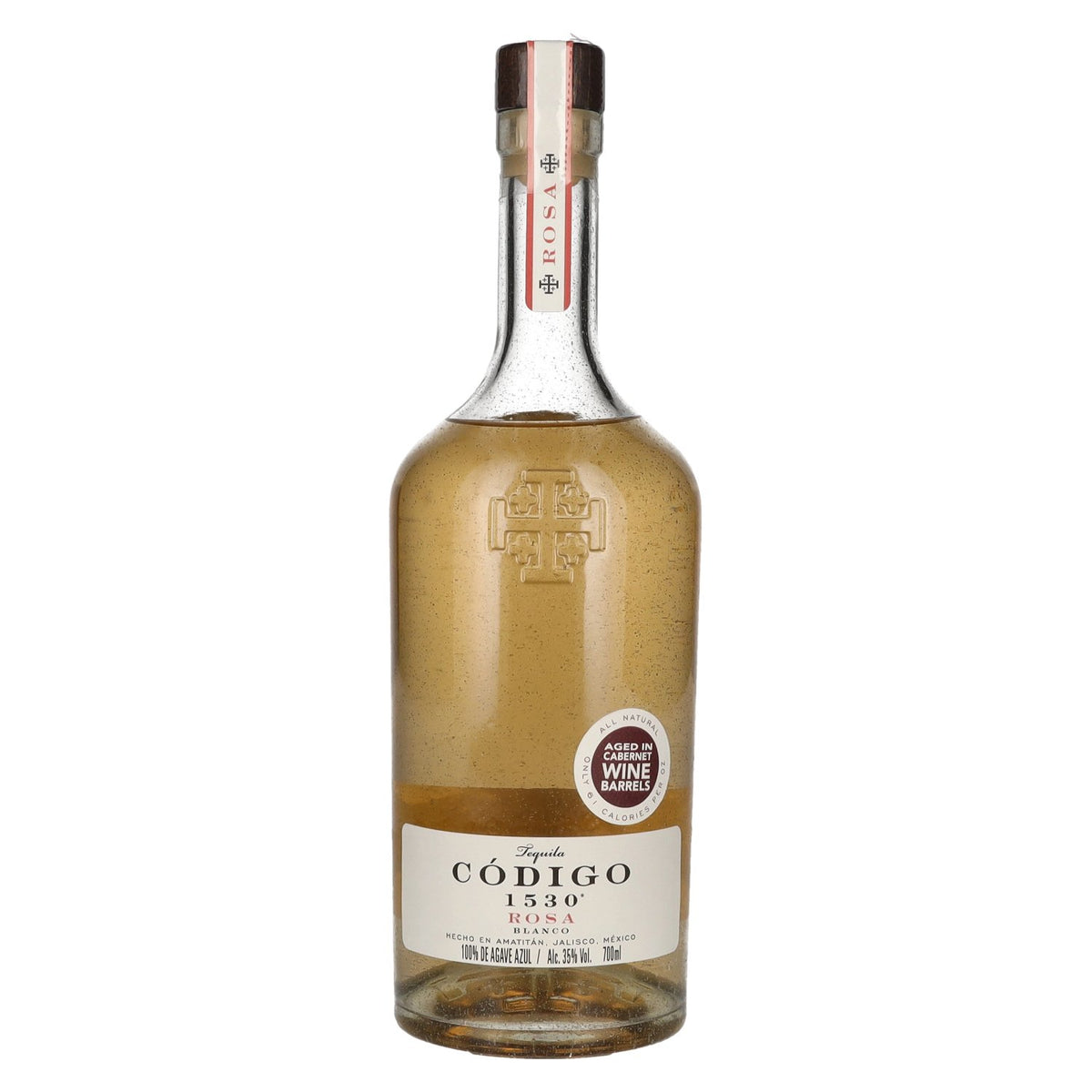 Código 1530 ROSA BLANCO Tequila 35% ABV 0.7l
