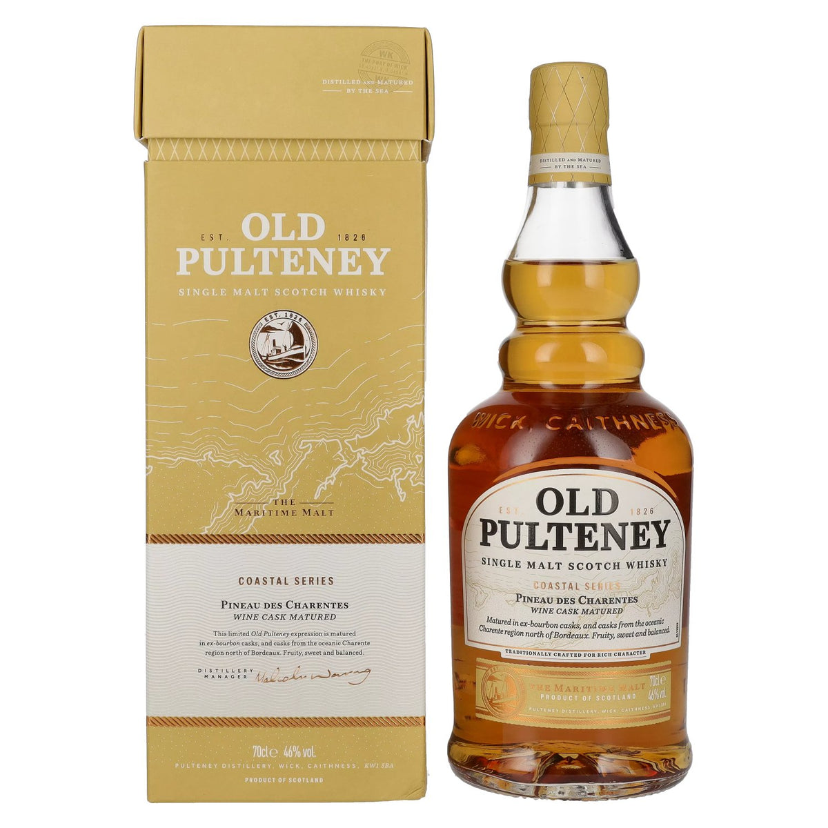 Old Pulteney Coastal Series PINEAU DES CHARENTES 46% Vol. 0.7l in gift box