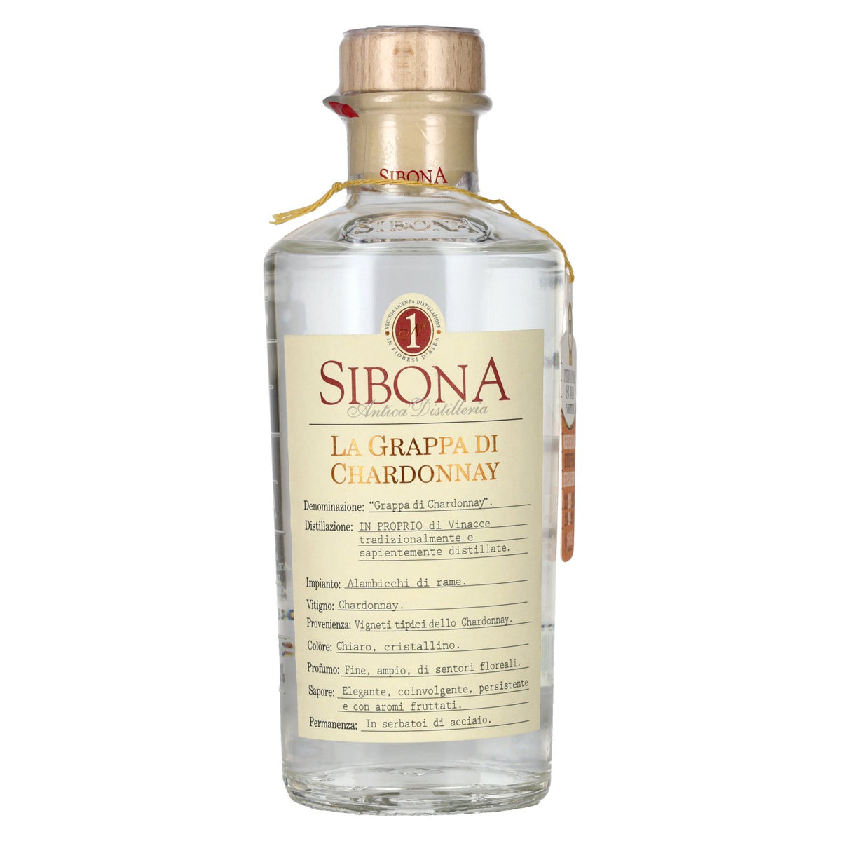 Sibona Grappa CHARDONNAY 40% Vol. 0.5l