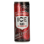 Smirnoff ICE Black Guarana 4.7% ABV, 0.25l can, deposit required