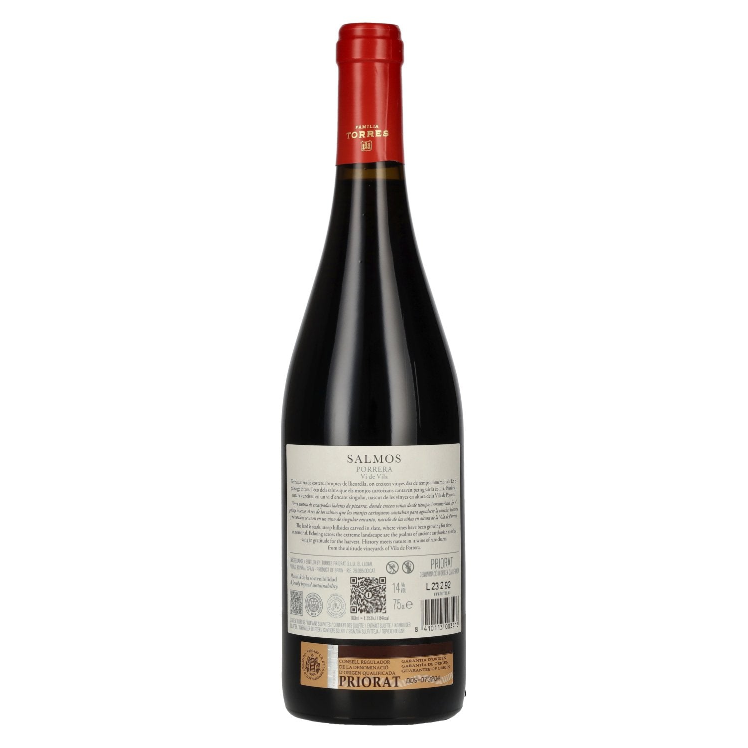 Torres Salmos Porrera Vi de Vila PRIORAT 2021 14% Vol. 0,75l