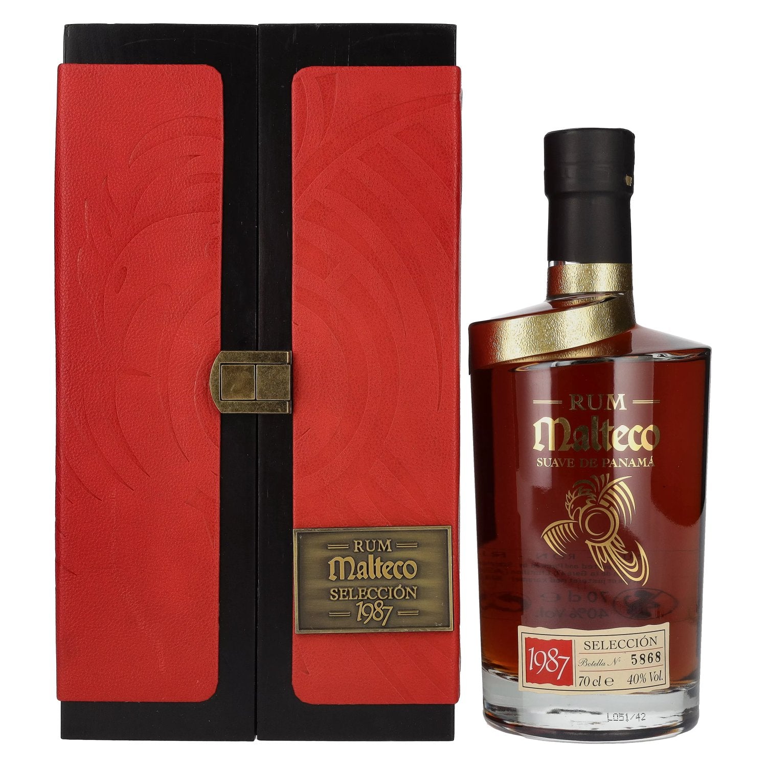 Ron Malteco SELECCIÓN 1987 40% Vol. 0.7l in wooden box